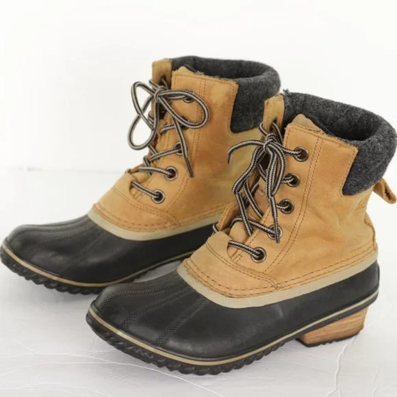 Sorel Tan and Black Winter Boots - Picture 4 of 13